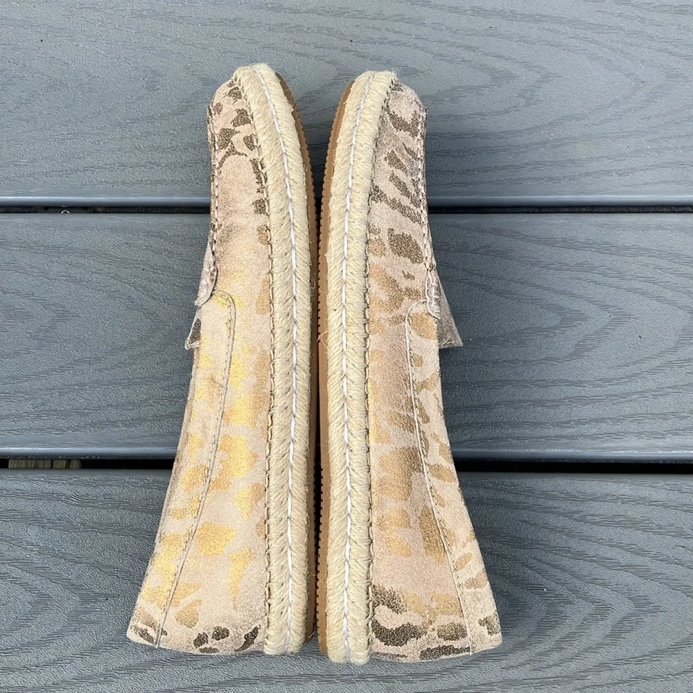 Naturalizer Women Leather Alexa Espadrille Flat - Like New